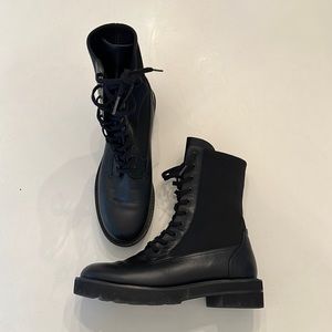 Like New Stuart Weitzman Lift Tonal Combat Booties